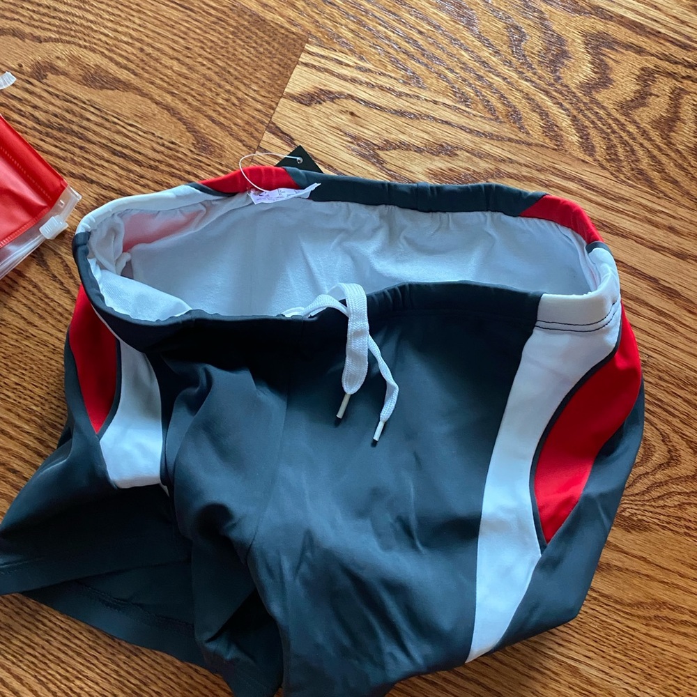 NWT men’s square cut swim swim in XS